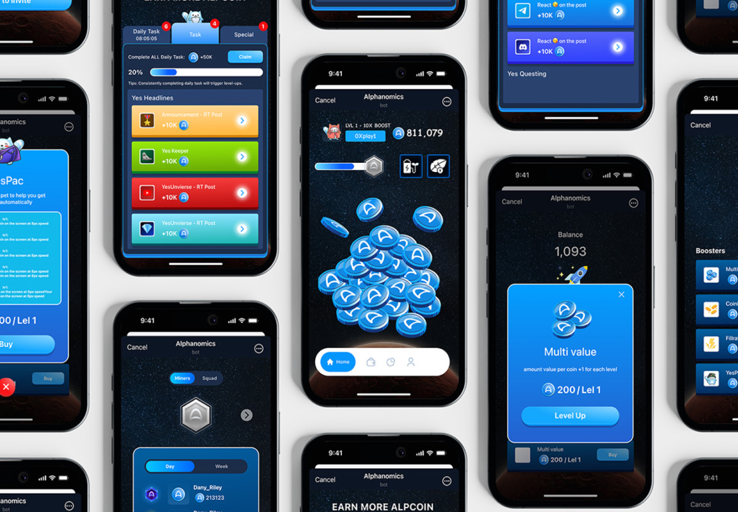 PotoDesign Portfolio I Alphanomics.io Fintech UX & Crypto Dashboard Design