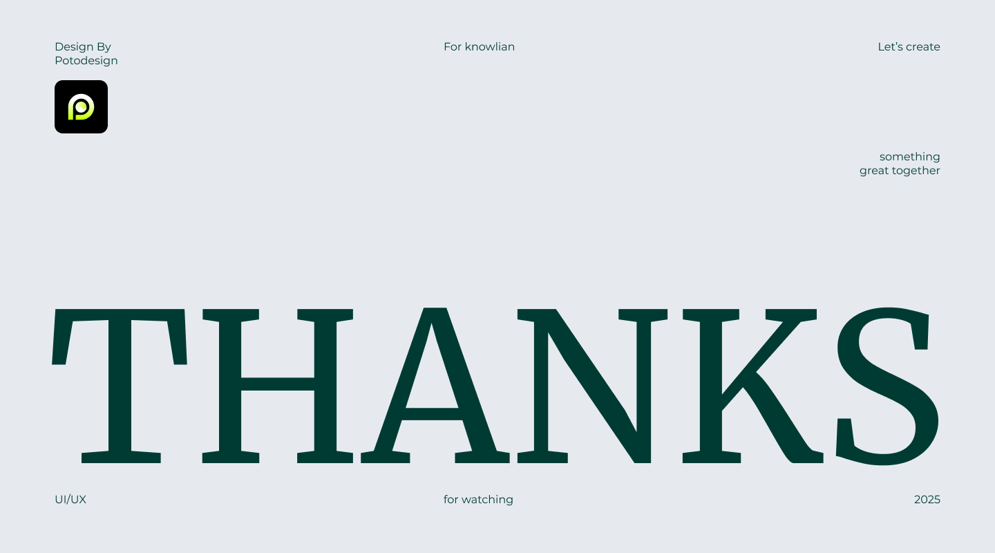 PotoDesign portfolio I Konwlian Brand Identity & Web Design